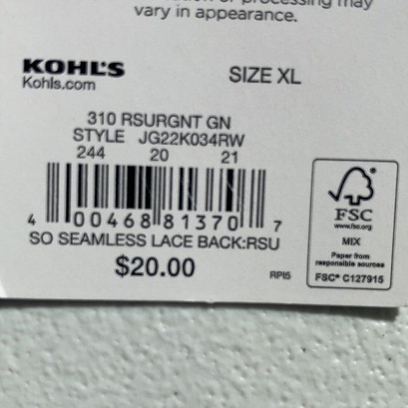 3/$15 So seamless lace back ribbed top casual summer boho stretch party XL jr - Picture 15 of 17